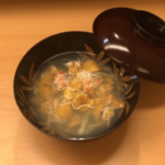 雲丹と毛蟹のお椀